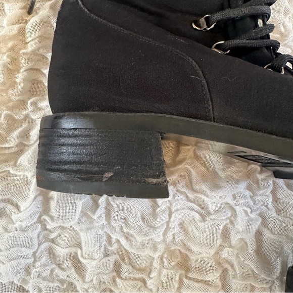 Stuart Weitzman Lace Up Combat Boots Size 8.5 - Picture 8 of 9